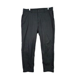 Mens Nike Golf Dri-Fit Black Standard Fit Pants Polyester Spandex Size 34x32